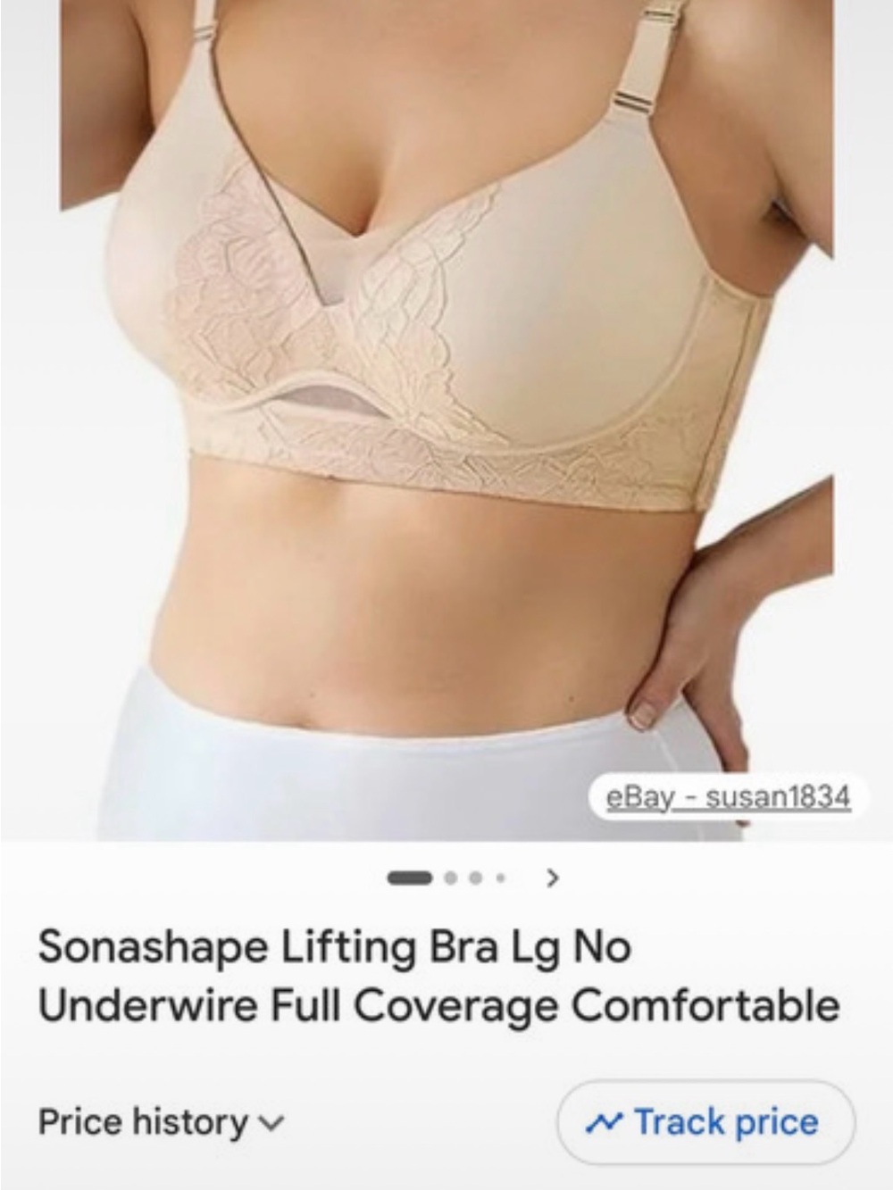 Lifting Bra — Full Coverage Comfort (Beige)